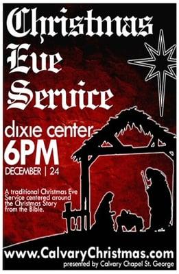 Christmas Eve Service at the Dixie Center.