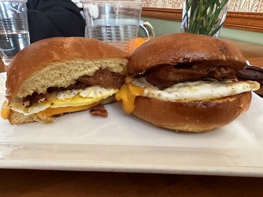 Bacon Egg & Cheese on a Brioche bun