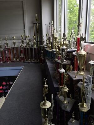 Just some of the many trophies won by our wonderful all star teams!