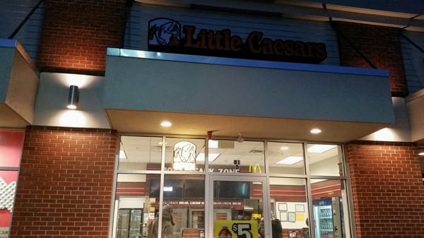 Storefront on a stormy night