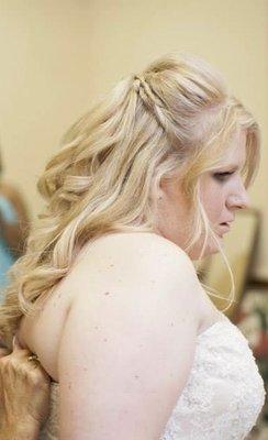 Wedding hair by Kim