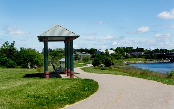 Pope John Paul Park right at our door.