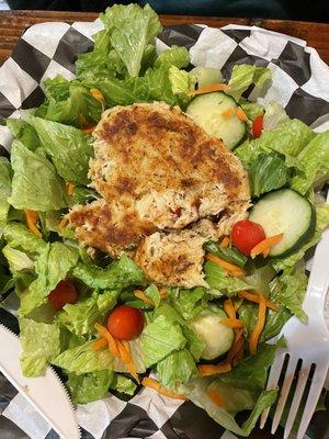 Crab cake salad