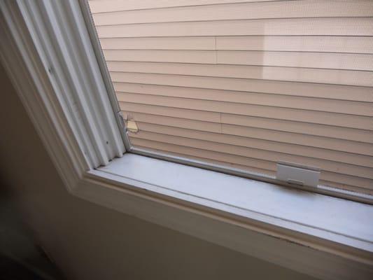 Master Bed room window screen.