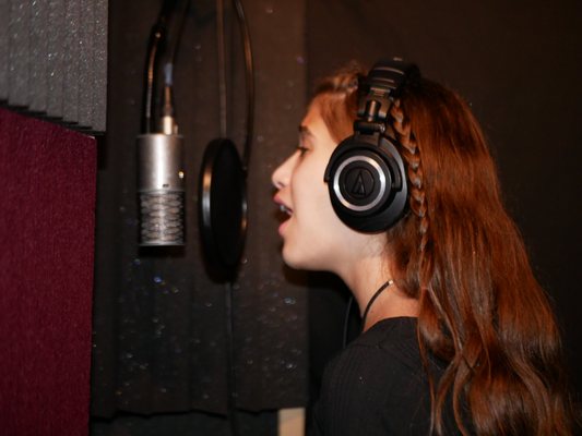 This is a vocal tracking session with artist Sofia Swade from Huntersville North Carolina