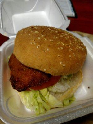 Chicken Sandwich @ My Desk