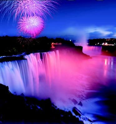 Fireworks and Illumination of the American Falls.