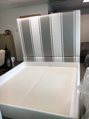 King size platform bed custom made in our premise