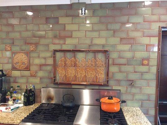 Special Rook Wood Ceramic tile installed in home near Hyde Park Area.