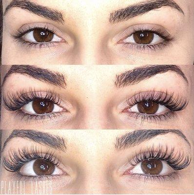 Medium Length Wispy Cat Eye Full Set