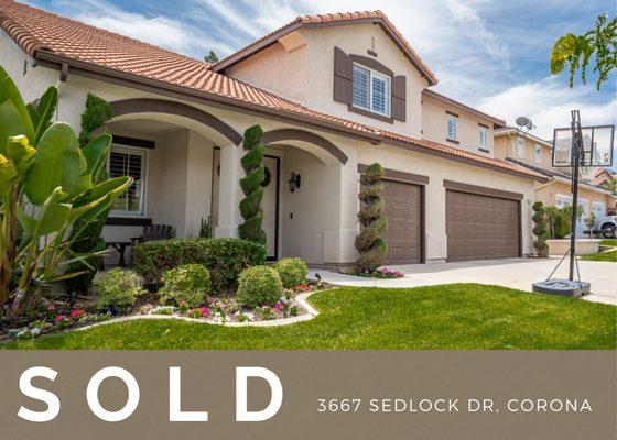 Beautiful Corona home now Sold.