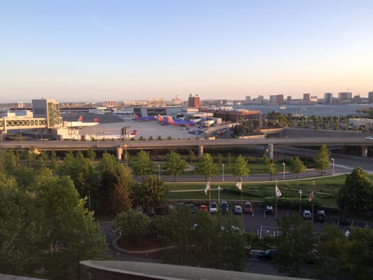 View from the 8th floor (not where the restaurant is which is on the first floor)