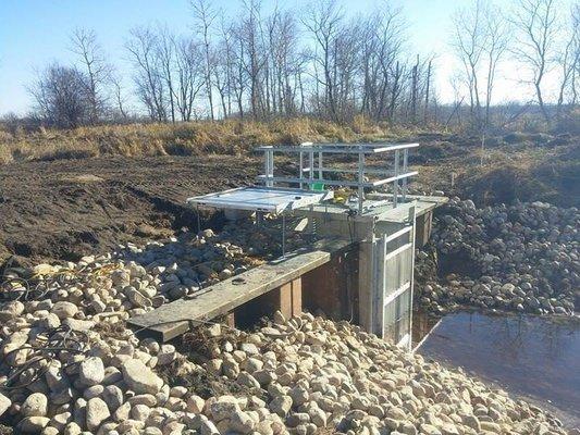 DNR Frog Lake Project Water Control Structure Completion