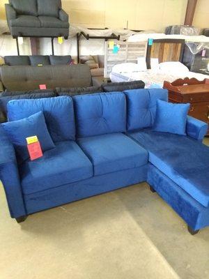 Reversible chaise sofa view 2