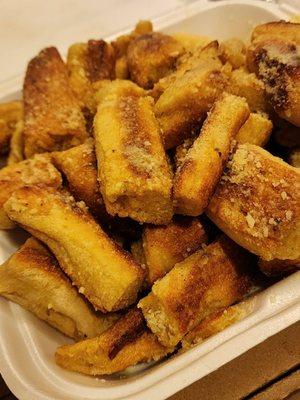 Huge portion of crispy soft breadsticks