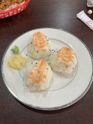 Shrimp nigiri