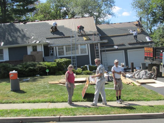 Customers watching the progress