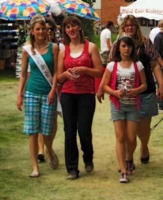 Denim shorts and Tiaras