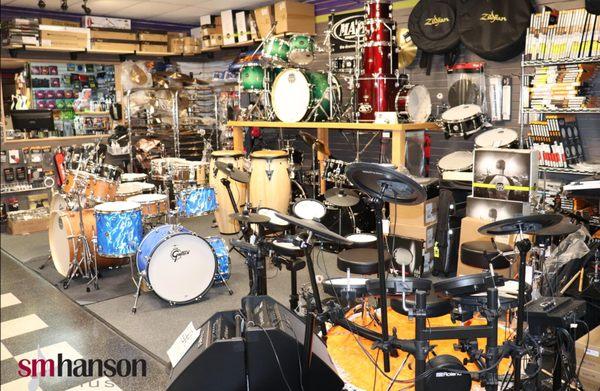 Drums & Percussion - Acoustic and Electronic - Mapex, Gretsch, Roland, Zildjian, Sabian, Latin Percussion - LOTS of sticks & heads!