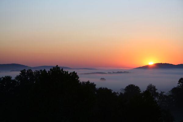 Sunrise view from SunDancer Lodge