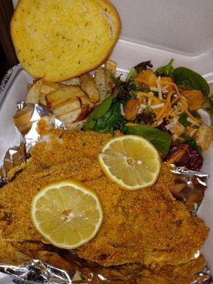 Fried snapper plate