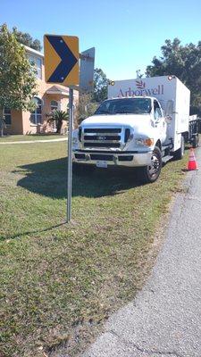 Take that they could take the time to put out the cones but they can't take the time to ring the doorbell and ask for permission to park on