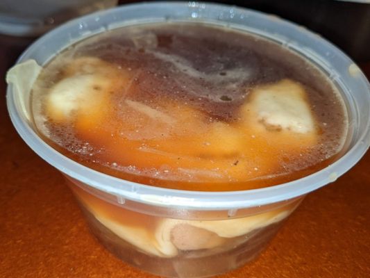 French onion soup carryout