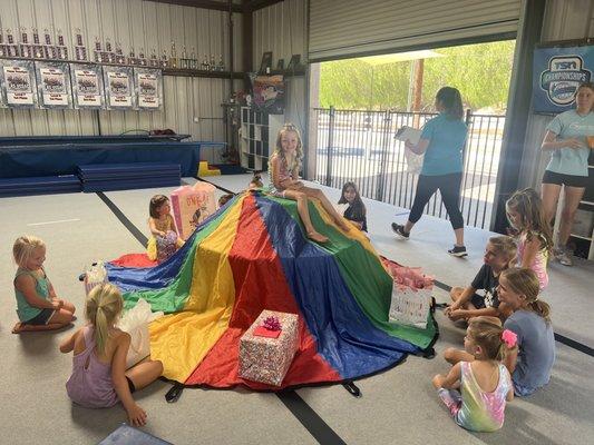 Fun hot potato game for opening birthday presents