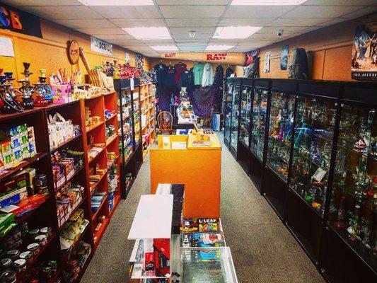 When you first enter the store you can see our huge selection of product