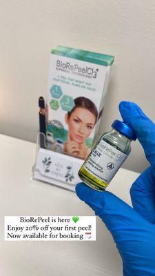 BioRePeel is here! Enjoy 20% off your first peel