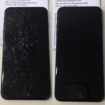 Before and after iPhone 8+