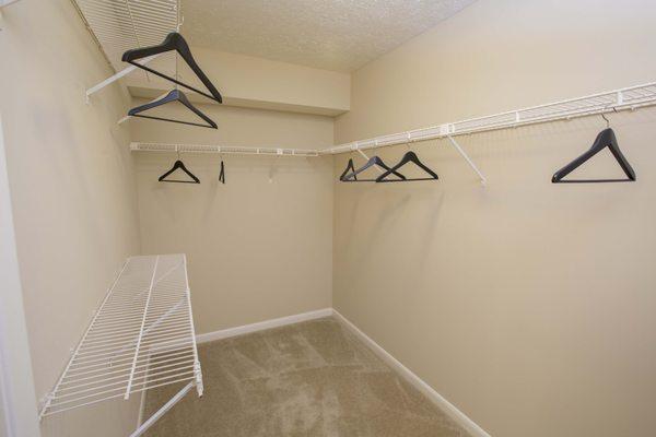 Spacious Walk In Closet