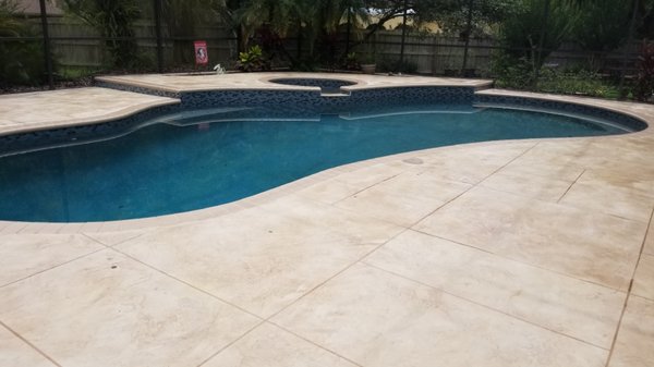 Pool deck restoration stone classic