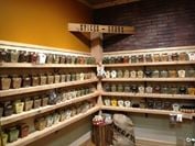 Huge selection of spice blends, teas, salts, sugars, spices, dried herbs and accessories