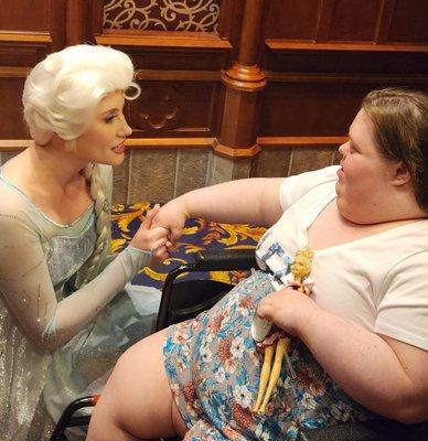 Two princesses meet for the very first time.