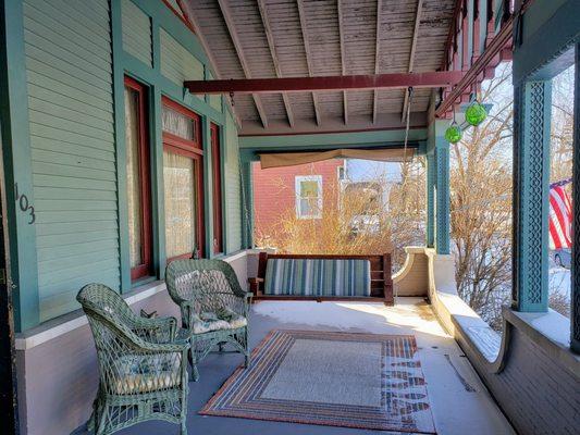 Porch at Charles Davis Mansion