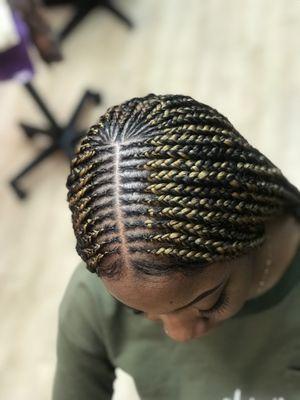 Two layered braids