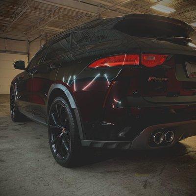 2020 Jaguar F-Pace SVR serviced for VIP Detail Package