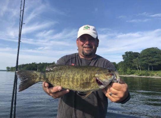 Gotta love bass fishing on Lake Champlain!!