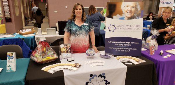 My favorite activity is to set up a table at local events to engage people and showcase my services.