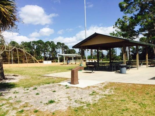 Pavilion by baseball field