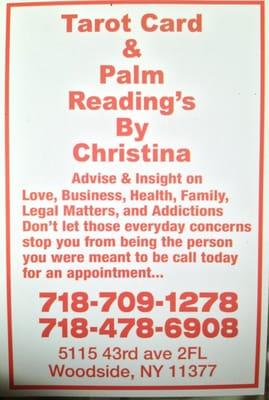 Great Tarot Card Reader in Woodside/Sunnyside area