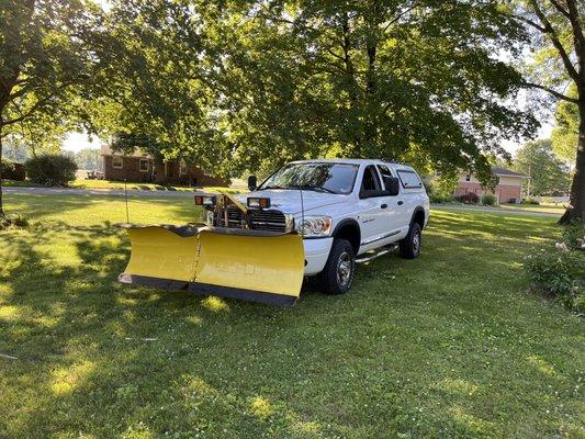 Indiana snow plow truck