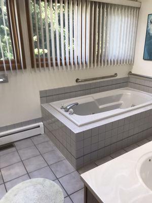 Drop in tub and tile