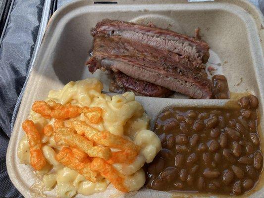 Mac and Cheese, Ribs, Beans