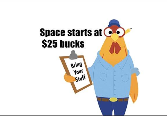 Best Flea Market spaces $25 bucks.