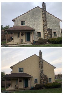 Soft stucco washing.Safe way to restore appearance of you home