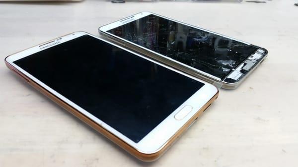 Samsung Galaxy Note 3 side housing color conversion to gold and new Super amo-led