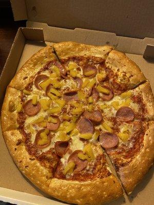 large 2 topping pizza