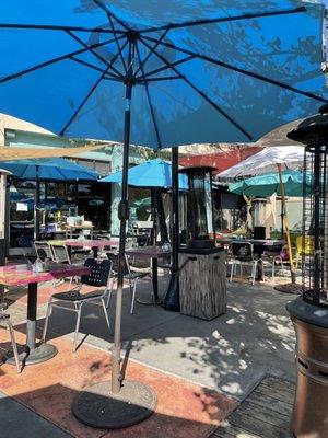 Patio in a warm spring day